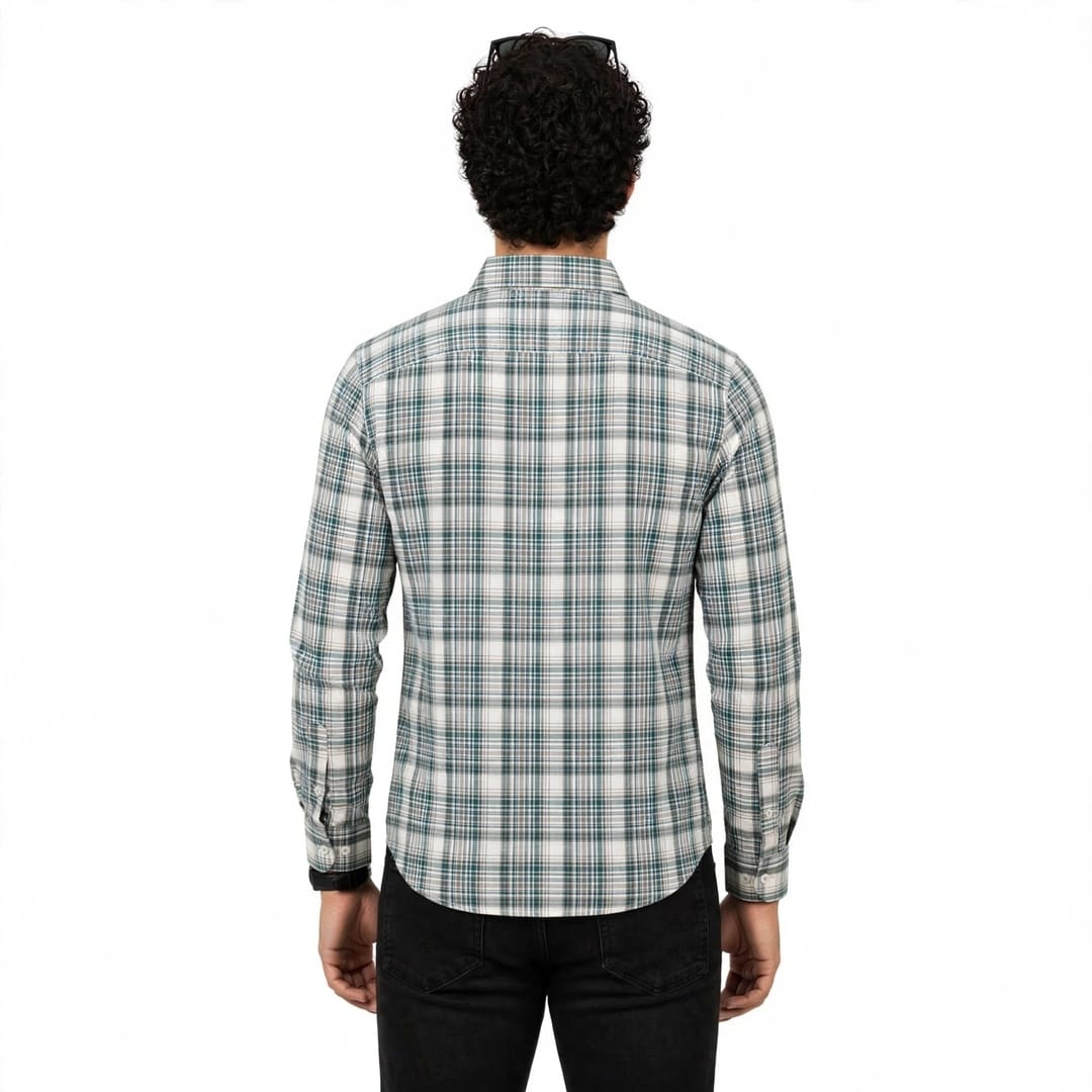 Men’s Regular Fit Checked Full Sleeve Casual Shirt
