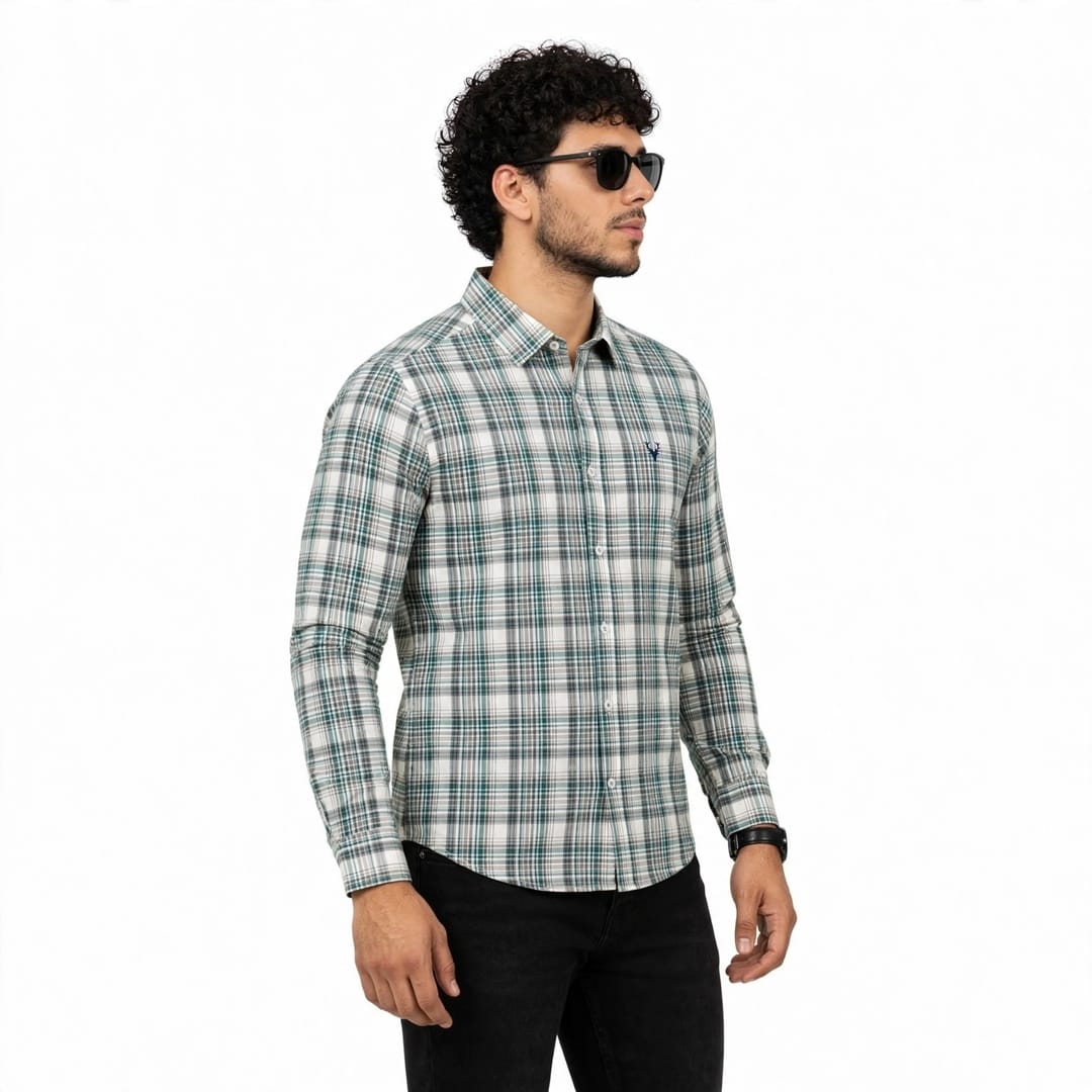 Men’s Regular Fit Checked Full Sleeve Casual Shirt