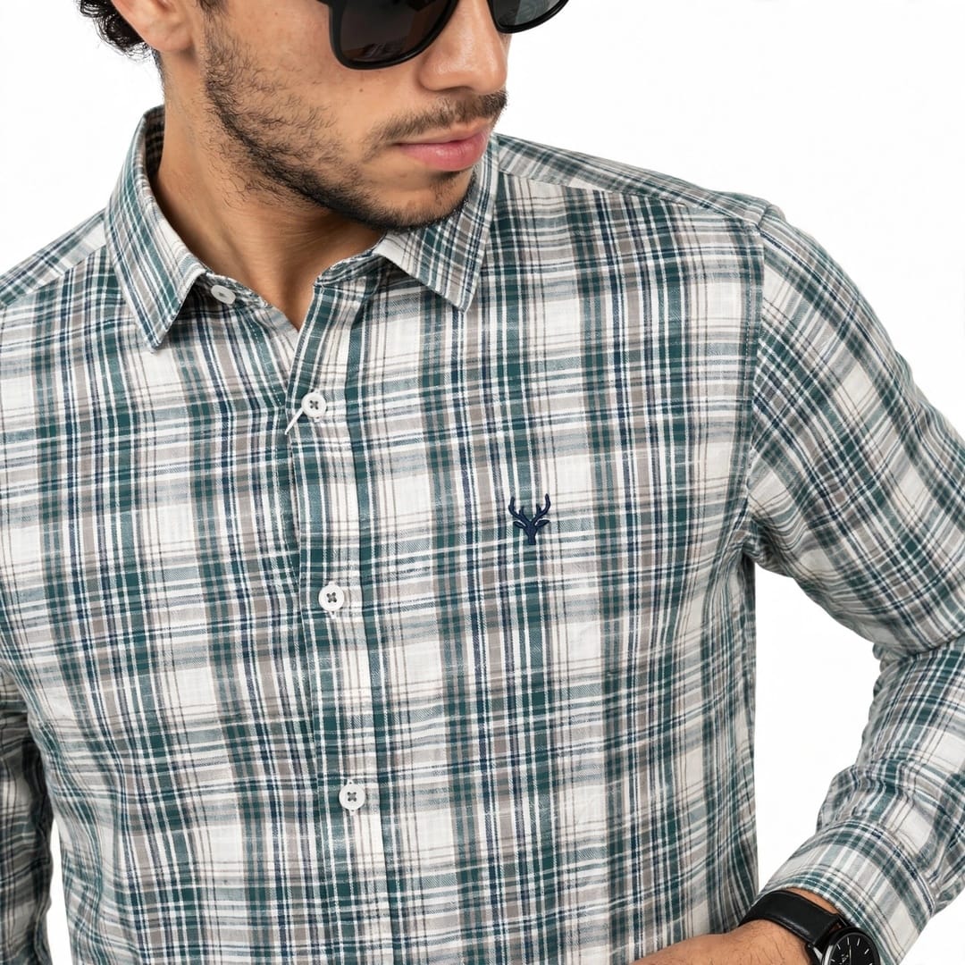 Men’s Regular Fit Checked Full Sleeve Casual Shirt