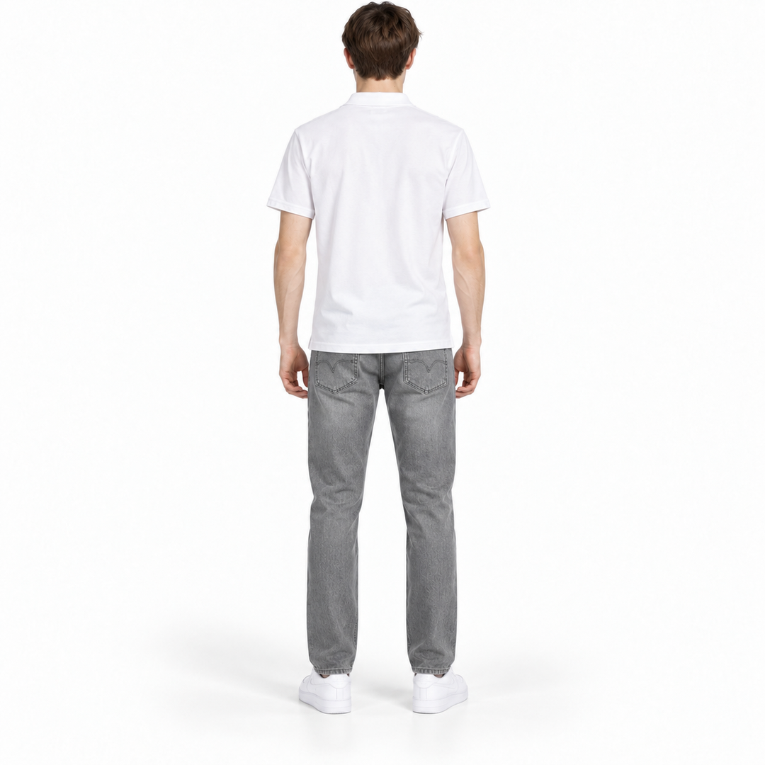 Men’s White Polo T-Shirt