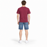 Men’s Maroon Round Neck T-Shirt