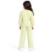 Girls’ Lime Green & Blue Graphic Sweatshirt and Track Pants Co-Ord Set