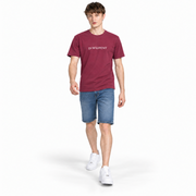 Men’s Maroon Round Neck T-Shirt