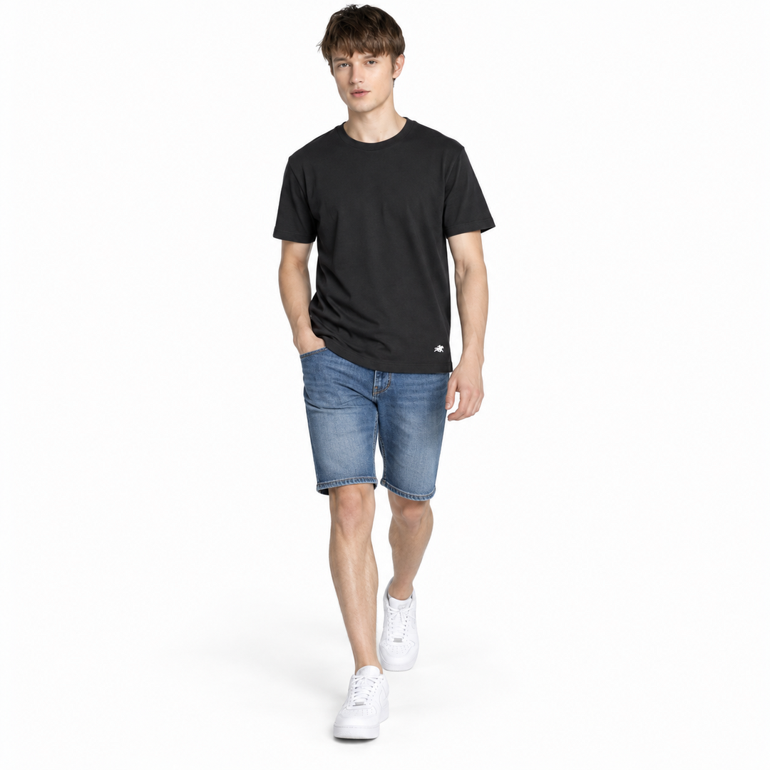 Men’s Black Round Neck T-Shirt