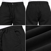Men’s Black Relaxed-Fit Trousers